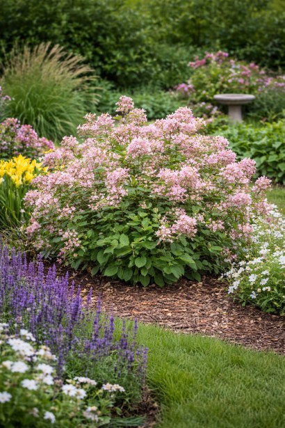 Ceanothus Perle Rose в ландшафті